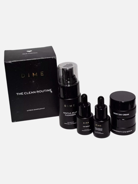 Dime Other - DIME 5pc Clean Routine Kit Toner Serum Cleanser Face Cream K-Beauty Skincare Set
